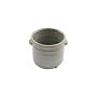 Ceramic Grey Ribbed Planter With Handles 12.5cm