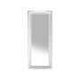 Wall Hanging Mirror White 51 X 141 Cm Synthetic Decorative Frame Classic French Style