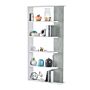 Epping Bookcase Table 5 Shelves White & Concrete 0l2252a