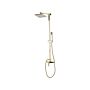 Modern Mixer Set Gold Brass Rainfall Hand Shower Wall Mounted