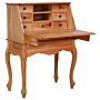 Vidaxl Secretary Desk 78x42x103 Cm Solid Mahogany Wood