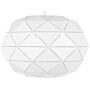 Pendant Lamp White Metal Elements Globe Shape 1-light