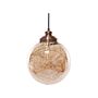 Pendant Lamp Glass Copper Elements Globe Shape