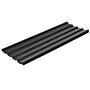 Outsunny Corrugated Roofing Sheets, Pack Of 12, Galvanised Metal Roofing Sheets For Greenhouse, Garage, Storage Shed, Carport, 129 X 45cm, Dark Grey