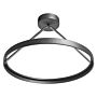 Pendant Led Lamp Black Metal Steel Integrated Led Lights Rings Round Shape Hanging Modern Lighting