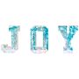 3 Piece Led Decoration Multicolour Iridescent Letter Lights Joy Lighted Signs Usb Powdered