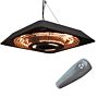 Outsunny 2000w Electric Hanging Patio Heater Ceiling Mounted Halogen Heating With Remote Control Aluminium