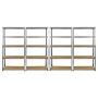 Monster Racking 4 X Galwix Galvanised Steel Shelves, 90cm Wide