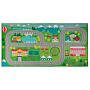 Rug Green Polyester City Road Map Town Travel Theme Floor Play Mat