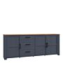 Bohol Large Sideboard In Riviera Oak/navy