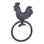 Cast Iron Rustic Towel Ring, Chicken