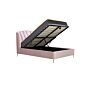 Lottie Double Ottoman Bed Pink