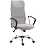 Vinsetto Ergonomic Office Chair Mesh Chair With Adjustable Height Tilt Function Light Grey