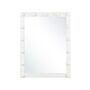 Wall Vanity Mirror With Led White 50 X 60 Cm Rectangular Hollywood Illuminated Bulbs Dressing Table