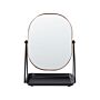 Makeup Mirror Rose Gold Metal 20 X 22 Cm Dressing Table Double Sided Magnifying Mirror Decorative