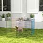 Pawhut Pet Playpen Crate, With Six Panels, Door, For Indoors And Outdoors