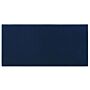 Rug Navy Blue Viscose 150 X 80 Cm Hand Tufted Low Pile