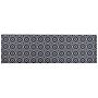 Runner Rug Runner Black And White Polyester 60 X 200 Cm Decorations