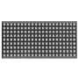 Outdoor Rug Mat Black Synthetic 90 X 180 Cm