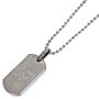 Arsenal Fc Matt Finish Dog Tag & Chain