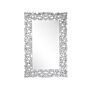 Wall Mounted Hanging Mirror Silver Rectangular 60 X 90 Cm Modern Glamour Decoration