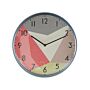 Wall Clock Multicolour Iron Open Face Retro Design Round 33 Cm