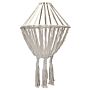 Macrame Large Drop Chandelier - Natural