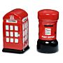 Novelty Ceramic Telephone And Letterbox Salt And Pepper Set