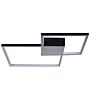 Ceiling Lamp Black Aluminium Iron Integrated Led Lights Square Shape Decorative Modern Glamour Lighting