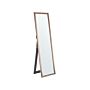 Standing Mirror Copper Glass Synthetic Material 40 X 140 Cm With Stand Modern Design Decorative Frame