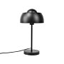 Table Lamp Bedside Light Black Metal Round Base Dome Shade