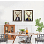 Gentleman Fox & Stag V By Fab Funky - Framed Art