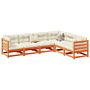 Vidaxl 6 Piece Garden Sofa Set Wax Brown Solid Wood Pine