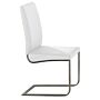 Maxwell Pu Chairs Stainless Steel & White