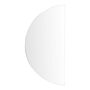 Hanging Led Mirror 50 X 100 Cm Half-round Modern Contemporary Bathroom Vanity Wall Mounted Make-up