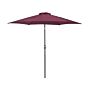 Garden Sun Parasol Burgundy Fabric 230 Cm Weather Resistant