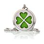 Aromatherapy Diffuser Necklace - Four Leaf Clover 30mm