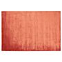 Area Rug Orange Viscose 140 X 200 Cm Tufted Low Pile