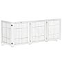 Pawhut Dog Gate Wooden Foldable Small & Medium-sized Pet Gate 4 Panel With Support Feet Pet Fence Safety Barrier For House Doorway Stairs White