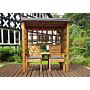 Henley Twin Seat Arbour - Grey