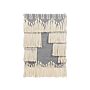 Wall Hanging Grey And Beige Cotton Handwoven With Tassels Wall Décor Hanging Decoration