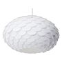 Pendant Lamp White Plastic Pine Cone Shade Hanging Ceiling Lamp