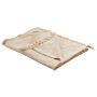 Blanket Beige Cotton 130 X 180 Cm Geometri Pattern Bed Throw Cosy Accessory