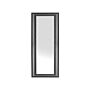 Hanging Wall Mirror Black 51 X 141 Cm Synthetic Material