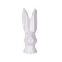 Decorative Figurine White Ceramic Small 26 Cm Bunny Head Easter Accent Piece Living Room Decor