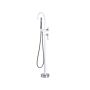 Bath Mixer Tap White With Silver Brass Stainless Steel Freestanding Bathtub Faucet With Hand Shower