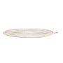 60x23 Antique White Leaf Tray