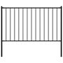 Vidaxl Fence Panel With Posts Powder-coated Steel 1.7x1.25 M Black