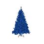 Artificial Christmas Tree Blue Synthetic 180 Cm Metal Base Traditional Winter Holiday Decoration