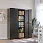 Vidaxl File Cabinet Black 105x40x180 Cm Steel